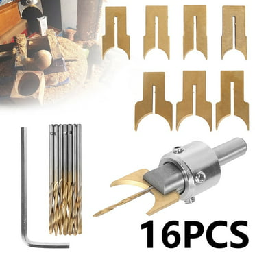 10pcs Wooden Bead Milling Router Cutter Woodwork Bracelet Drill Bit Set Tool 